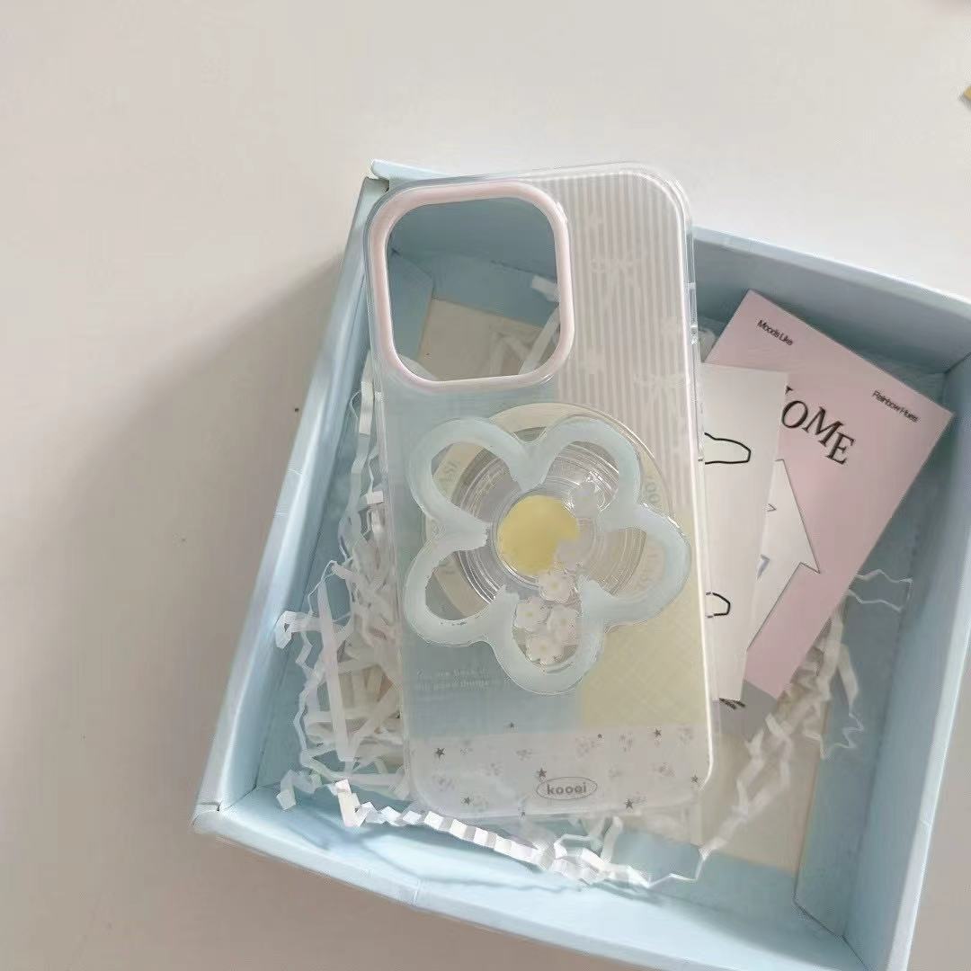 Soporte de flor magnético empalme flor rayada leo