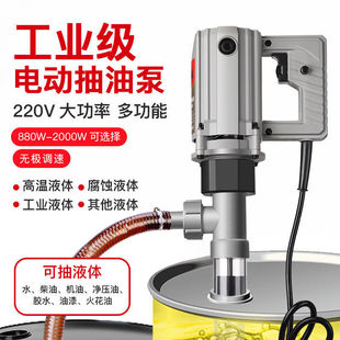 High Temperature Resistant Satchel Electric Oil Pump 220V Diesel Refueling Machine High Viscosity Chemical Anti-Corrosion Pump
