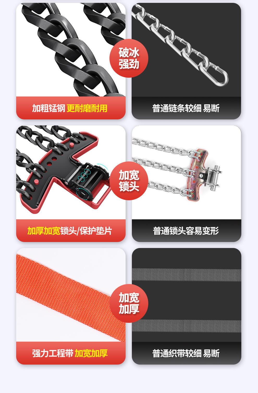 New Cross-Border Car Anti-Skid Chain Suv Off-Road Vehicle Sedan Universal Car Tire Anti-Skid Chain Manufacturer