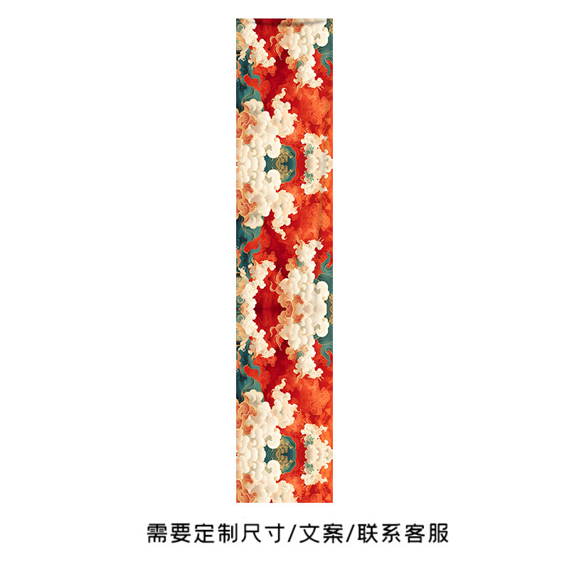 新しい中国風の天井装飾吊り布、国民的トレンドの祥雲模様の天井カーテン、商業用天井カーテン|undefined
