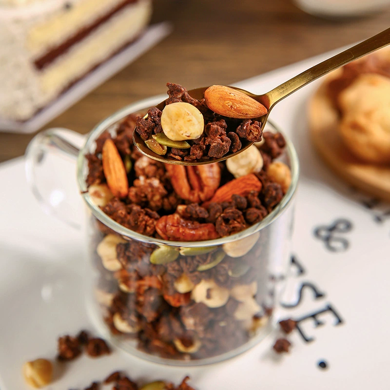 Granola выпеченная овсянка 500 г готова к употреблению сухие каша овсяная фундук темный шоколад оптом