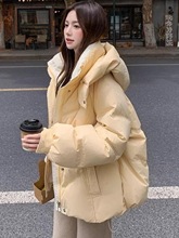 反季羽绒服女大牌清仓特价棉服设计感小众外套冬季连帽2025新款