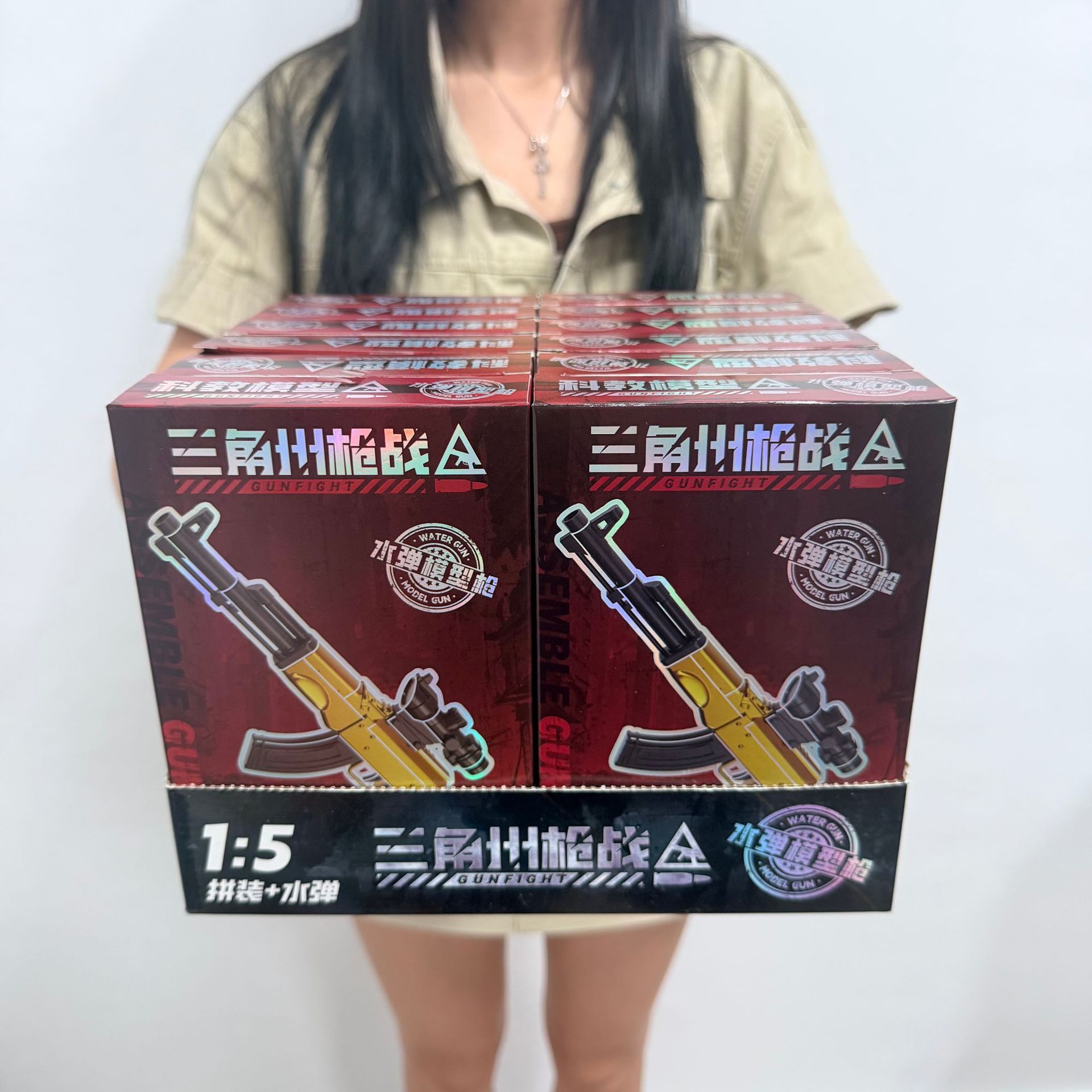 8815-Red soft bullet gun (a large box of 12 pieces/single price)