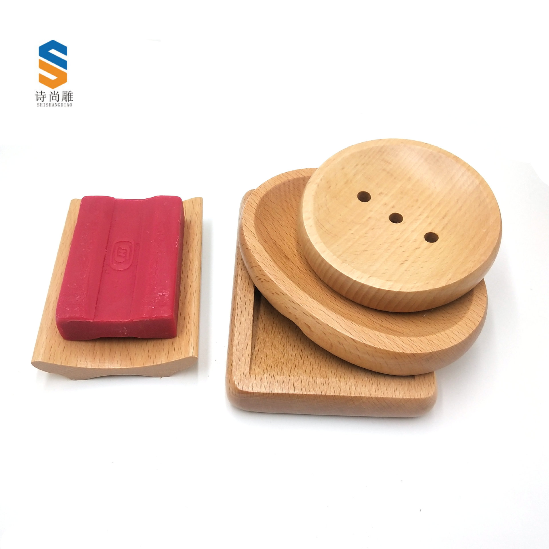 原木创意肥皂托盘沥水架实木简约洁面皂家居实用浴室香皂沥水架|ms