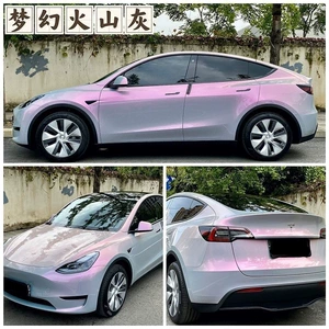 Model 3 üçün PET maye metal seriyalı avtomobil rəng dəyişmə plyonkası