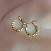 Earrings, fashionable silver needle, 2021 years, Japanese and Korean, silver 925 sample, internet celebrity