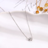 Christmas fresh chain for key bag , pendant, simple and elegant design, silver 925 sample, micro incrustation, Birthday gift