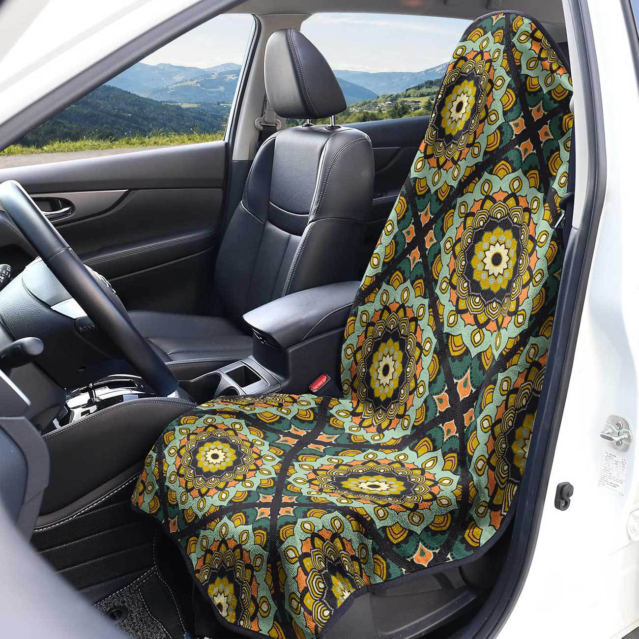 Car seat towel cover front seat protector suitable for gym and exercise, universal for all seasons, car use 76