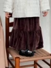 Velvet fleece skirt