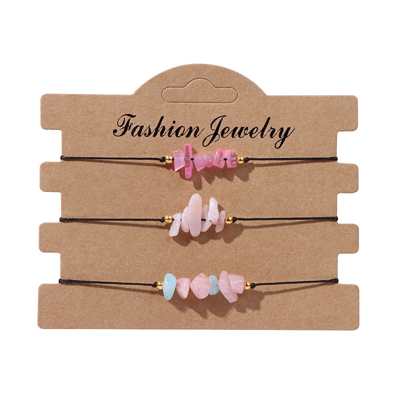 Fashion Irregular gravel Bracelets 3 Pieces