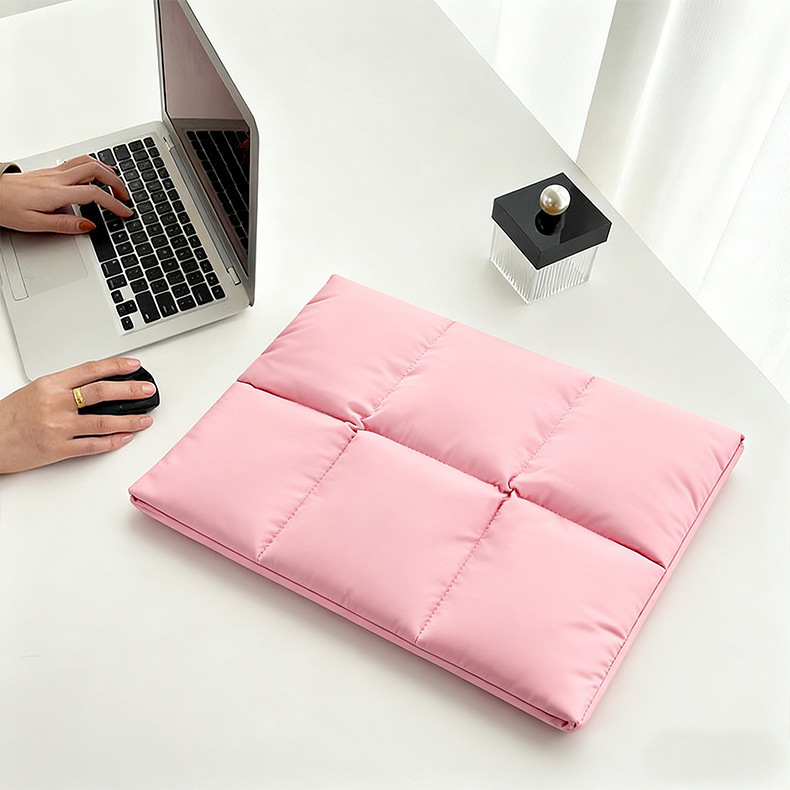 Magnetic Suction Inner Bag Korean Trendy Ultra-Thin Computer Bag Solid Color down Bag Ultra-Soft Laptop Pillow Inner Bag