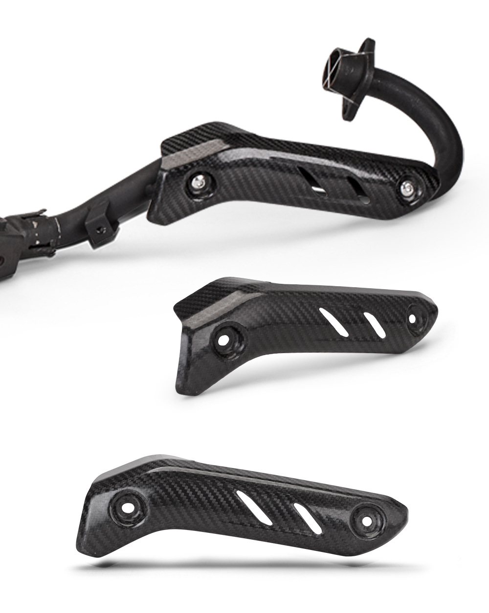 Suitable for Motorcycle Crf150L Exhaust Pipe Carbon Fiber Heat Insulation Anti-Scald Cover Protective Shell Guard Cover