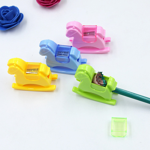 Creative Cute Trojan Pencil Sharpener Single Hole Pencil Sharpener Student Stationery Mini Pencil Sharpener Cartoon Pencil Sharpener Wholesale
