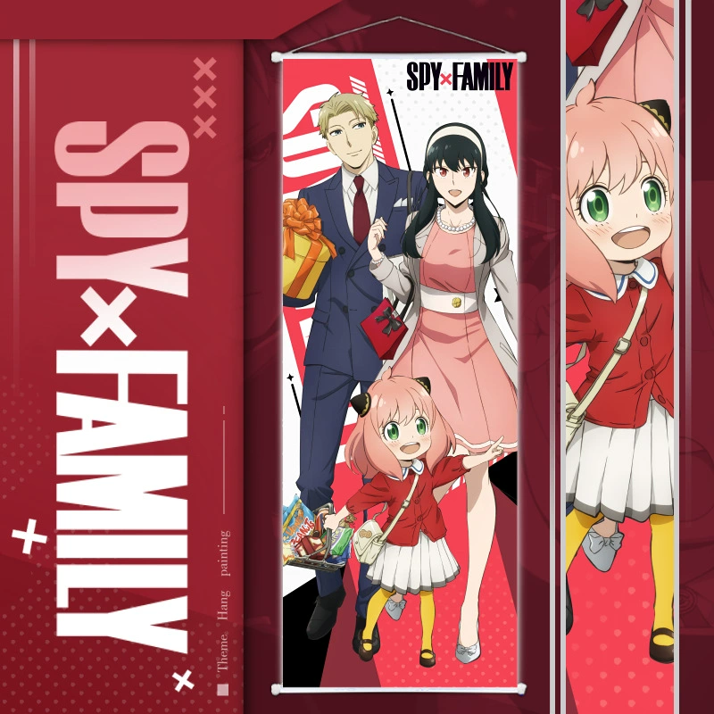 Плакат с описанием SPY × FAMILY Ani Yorlaed Poor Velvet Scrolls Poster Poster