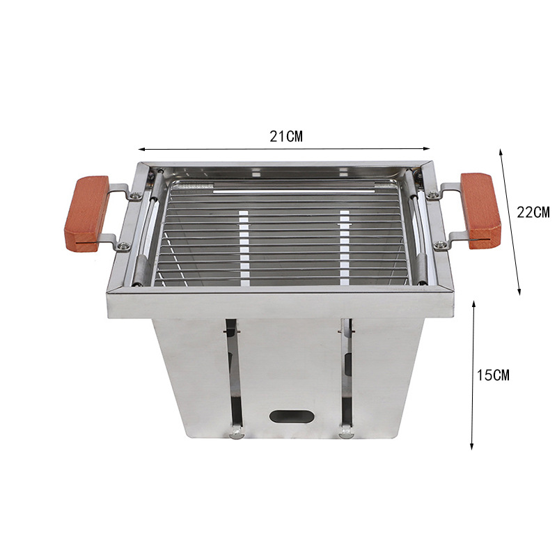 折りたたみ式バーベキューグリル アウトドアキャンプ用炭火焼きグリル ポータブル収納可能 家庭用屋内 高品質メーカー卸売グリル