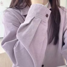 开春女装穿搭一整套超火轻奢高级感紫色衬衣叠穿马甲两件套装