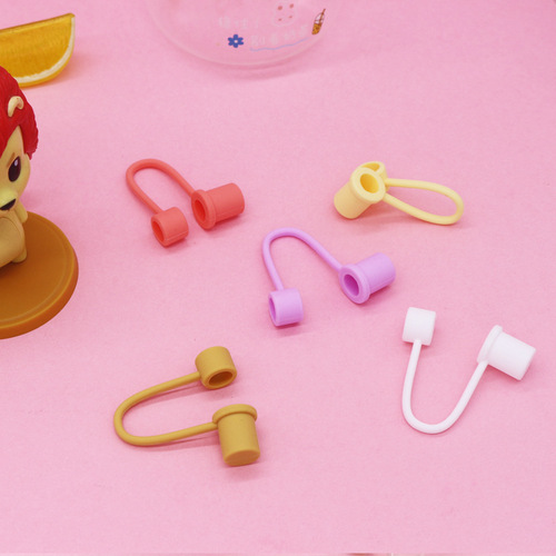 Cross-border new 10mm straw cap dust-proof plug, simple straw cap, food-grade silicone material straw cap