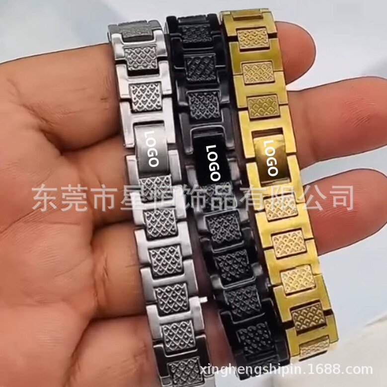European and American Popular Crocodile Bracelet Adjustable Fashion Versatile Men's Titanium Steel Cross-Border Bracelet Manufacturer Direct Sales Wholesale