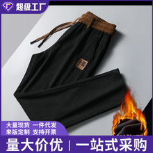 外贸 新款灯芯绒秋冬季男士直筒加厚休闲裤加绒宽松防寒休闲裤男