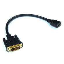 DVI 24+5公转HDMI母高清转接线HDMI母转DVI转换线转接头延长线