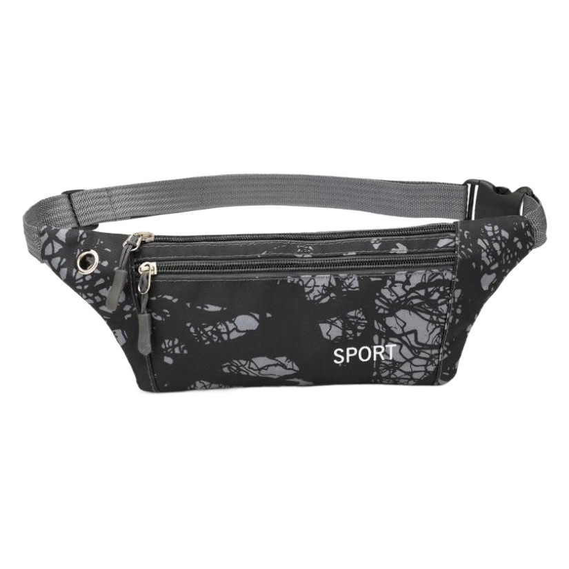 New Men's and Women's Waist Bag Outdoor Fitness Satchel Chest Bag Wear-resistant Sports Waist Bag Waterproof Anti-theft Mobile Phone Bag Waist Bag Wholesale