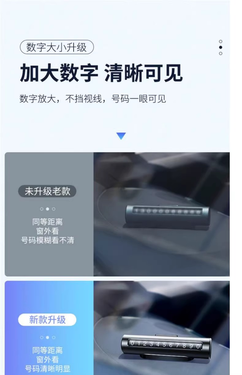 Car Phone Number Plate, Car Temporary Parking Number, Moving License Plate Ornaments, Car Universal Parking Plate Wholesale