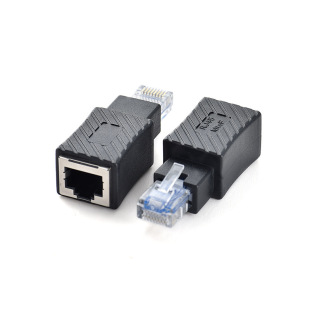Rj45 Network Cable Adapter Male to Female Extension Category 5E 6 Rj45 Male to Female Network Broadband Connection Plug