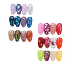 2024新款美甲ins网红韩国大亮片 渐变幻彩指甲亮片变色龙闪粉贴片