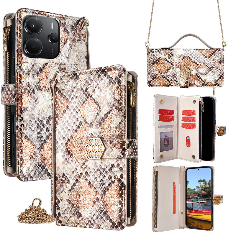 Suitable for Redmi Note 15 Phone Case, Redmi Note 13 Multifunctional Note 12 Flip Cover Hand-Held Phone Case