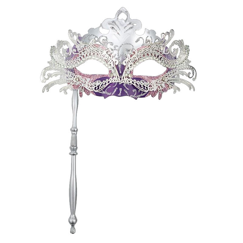 Ventas transfronterizas de metal con diamantes de cola de fiona desmontable varilla romana de mano máscara de mitad de cara juegos de cine y televisión props de interés