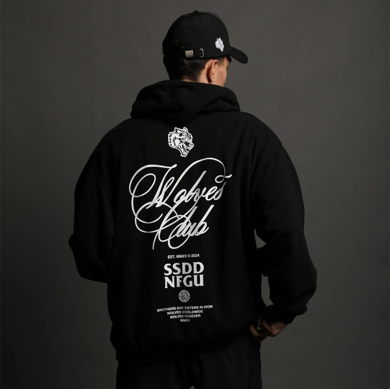 Darc New Sports Velvet American Sweatshirt Loose Casual Men's and Women's Trendyy Autumn and Winter Printed Basketball Hooded Top