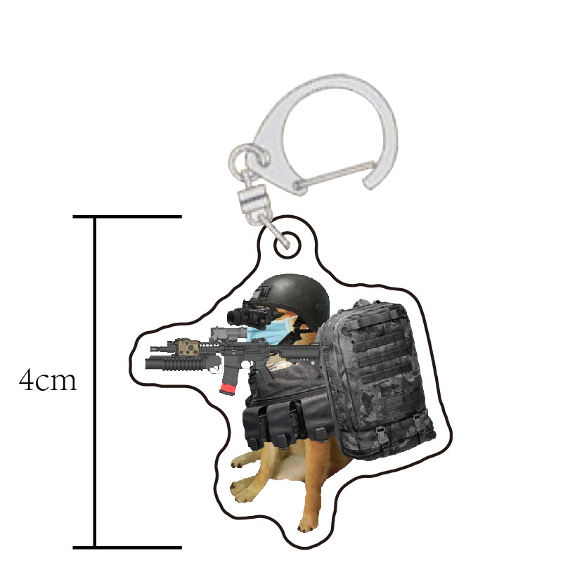 Dark Zone Break Cheems Dog Fix vs God of War perímetro colgante emoticon extraño bolso llavero colgante acrílico image 10