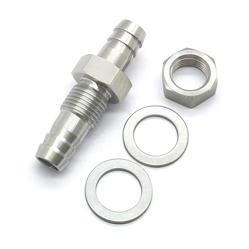 Conector de Placa Hexagonal de Acero Inoxidable 304 con Espiga para Manguera de 3/8, Reductor de Grifo, Accesorios de Conexión para División de Manguera