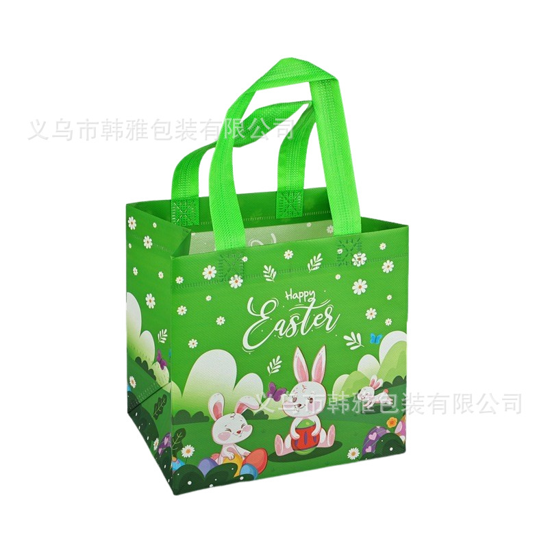 Transfronterizo en stock Bolsa de regalo de Pascua Bolso de dibujos animados no tejido Bolso de decoración de fiesta tridimensional grande traje
