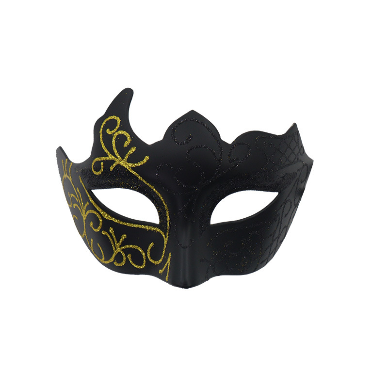 Tronos transfronterizos Amazon venta caliente máscara de fiesta de disfraces traje de moda pintura de media cara máscara de fiesta de carnaval