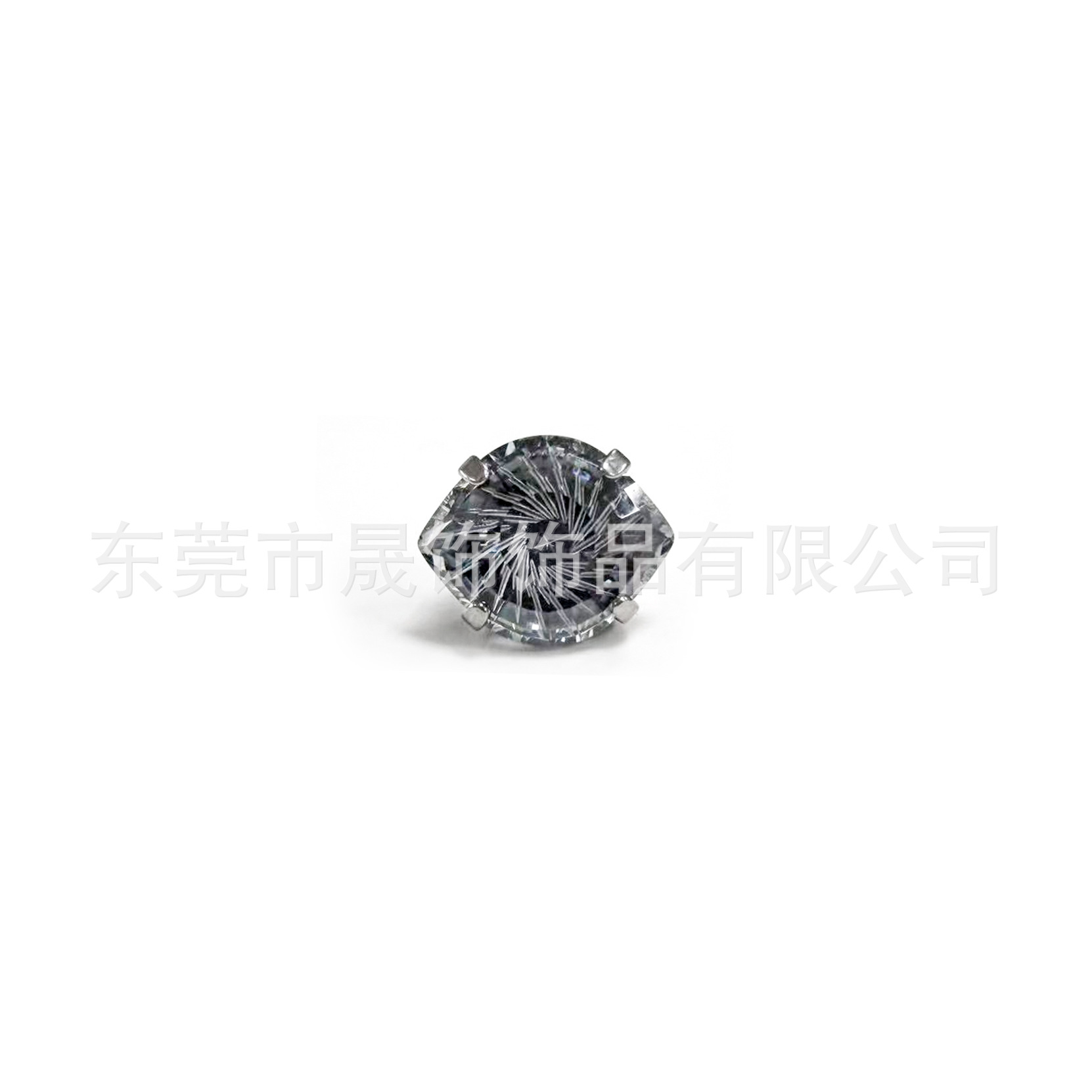 F136 Titanium Alloy Ear Stud 恶魔之眼天使之眼碗底 Prong Studded Cubic Zirconia Labret Stud G23 Piercing Jewelry 头