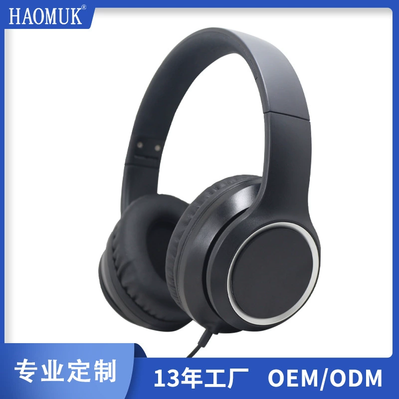 Проводные наушники с микрофоном для музыки и компьютерных игр, накладные стереонаушники, для производителей (обработка и кастомизация)