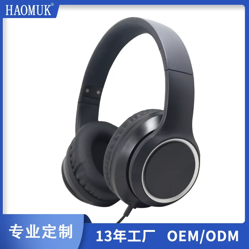 Проводные наушники с микрофоном для музыки и компьютерных игр, накладные стереонаушники, для производителей (обработка и кастомизация)