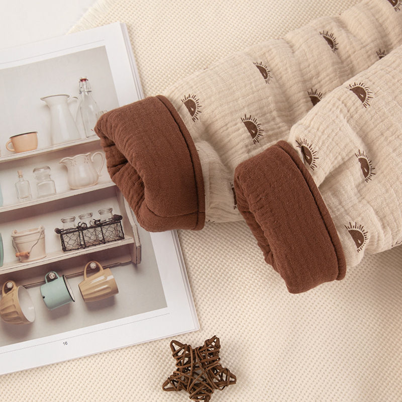 Ropa acolchada de algodón para niños de estilo europeo y americano engrosada ropa acolchada para niños y niñas Bebé ropa acolchada de algodón de doble cara otoño e invierno abrigo grueso