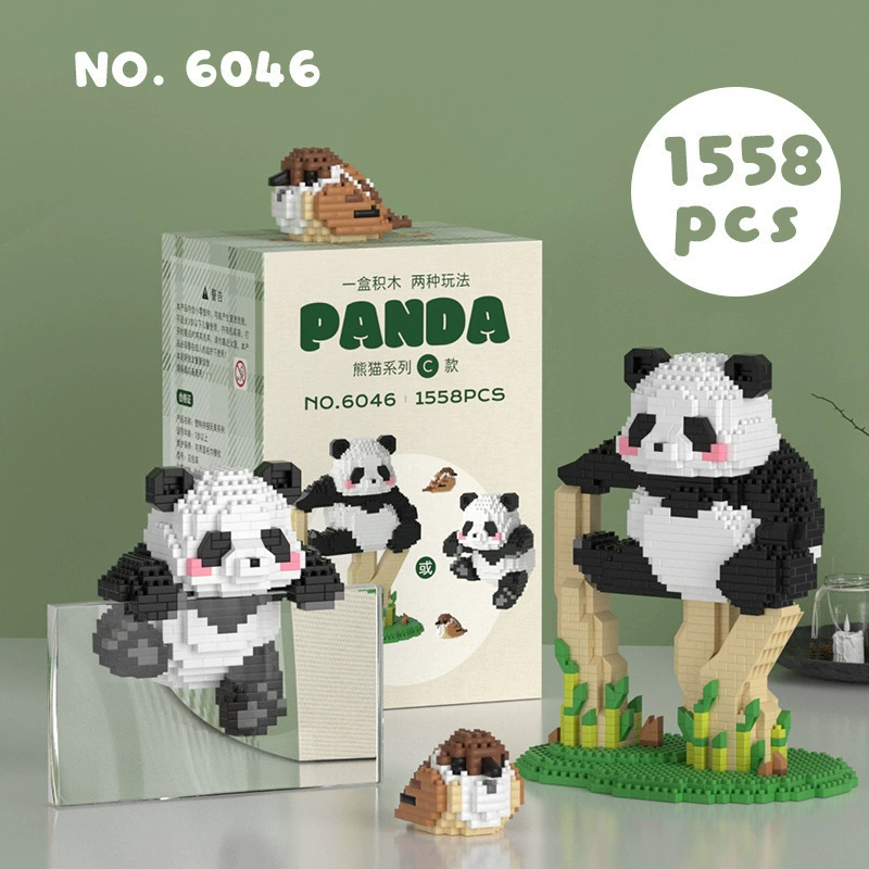 Lego, китайский детский конструктор, игрушка, панда, подарок на день рождения