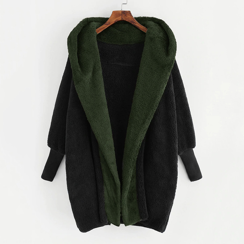 Women's Casual Solid Color Patchwork Placket Coat display picture 7