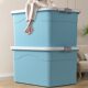 Storage box household storage clothes large capacity thick storage box toy books snacks plastic finishing box wholesale