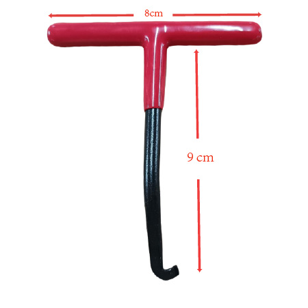 Modificación de la motocicleta T-tipo tubo de escape gancho de acero Herramienta de la motocicleta tubo de escape desmontaje gancho de resorte