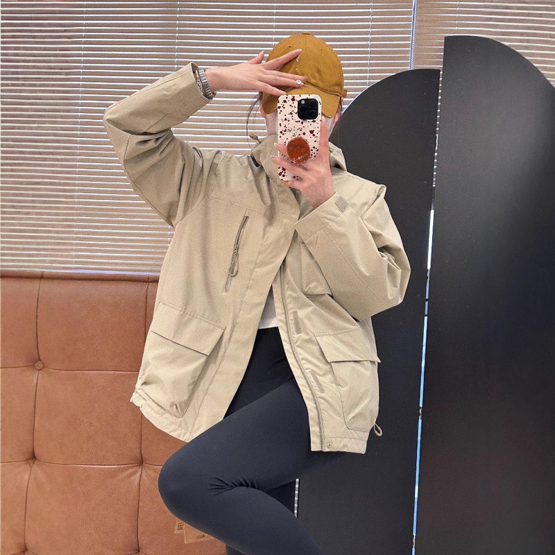 Embroidered Windproof Rainproof Sports Spring Jacket Windbreaker Jacket Single Layer North Face 2Gp59 Dropshipping