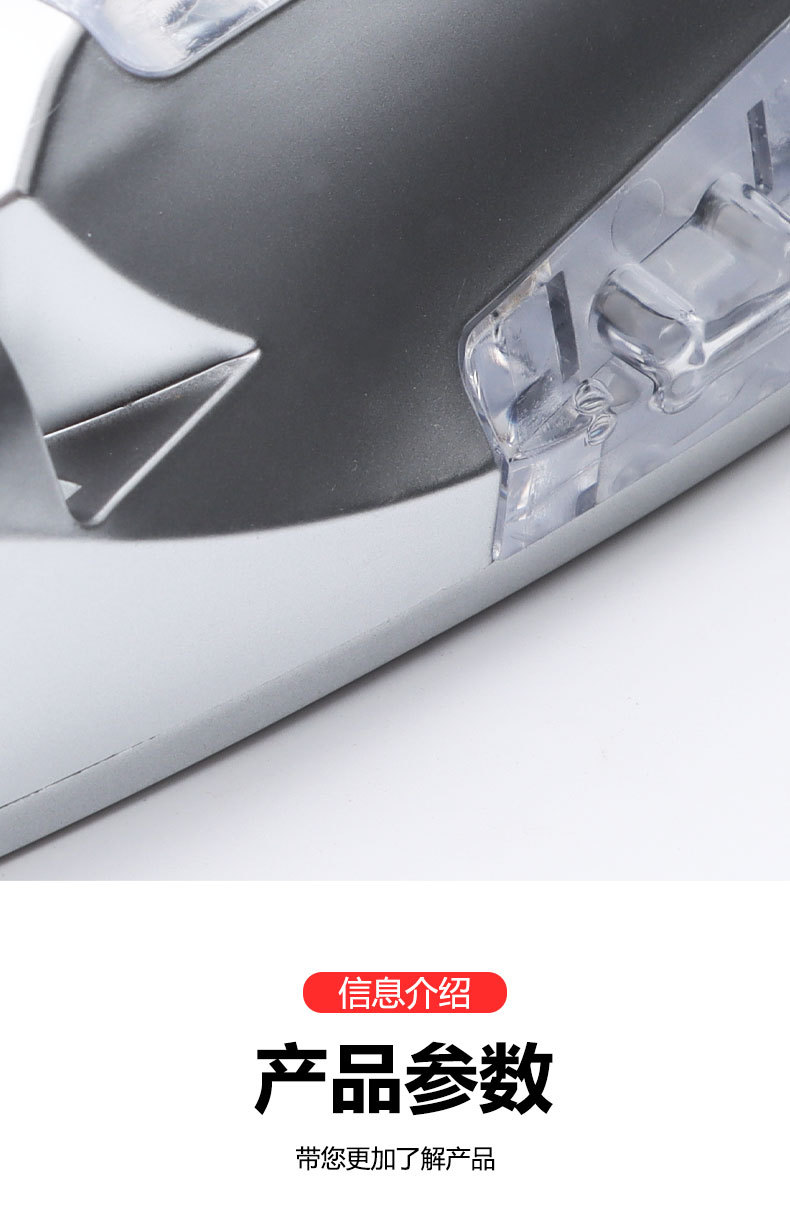 New Wind-Powered Light with Shark Fin Design, Flashing Anti-Rear Collision Warning Light, Wind-Powered Decorative Light, Car Exterior Modification Accessories