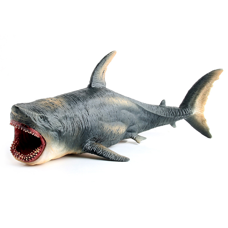 Juguete para niños tiburón de simulación tiburón blanco grande tiburón de dientes giratorio tiburón hueco modelo de animal marino simulación vida marina