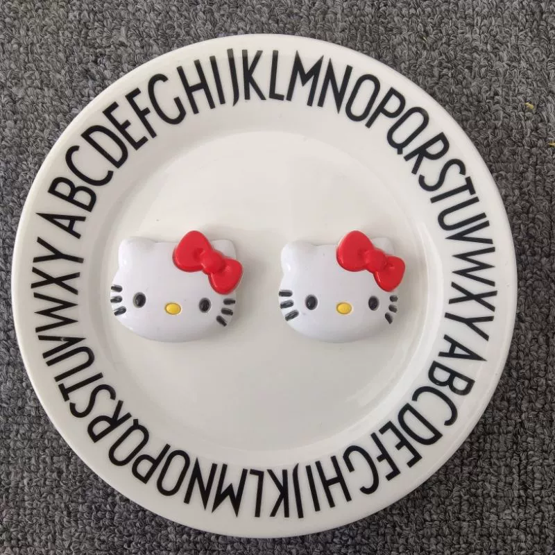 Hello Kitty, мультяшный милый трехмерный аксессуар, съемная пряжка для обуви, декор