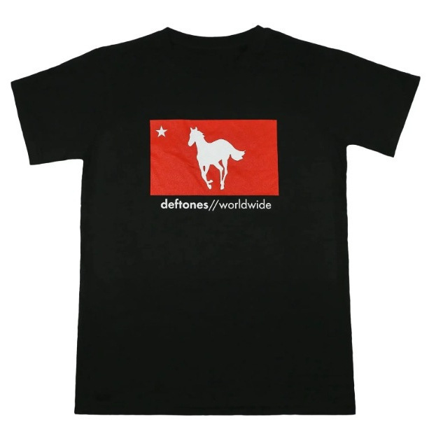 Cross-border New T-shirt Deftones Star and Pony Black T-Shirt