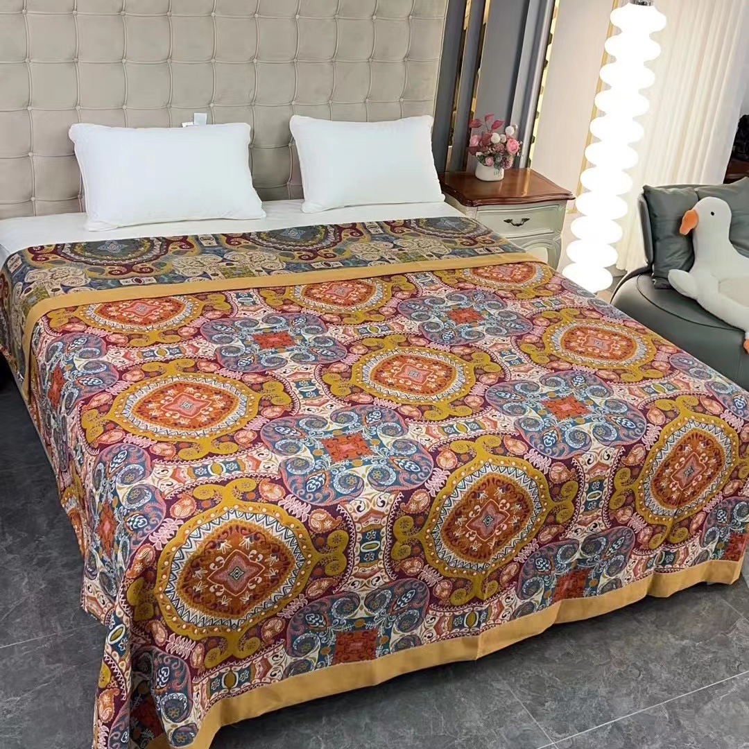 Cotton Towel Blanket in Use