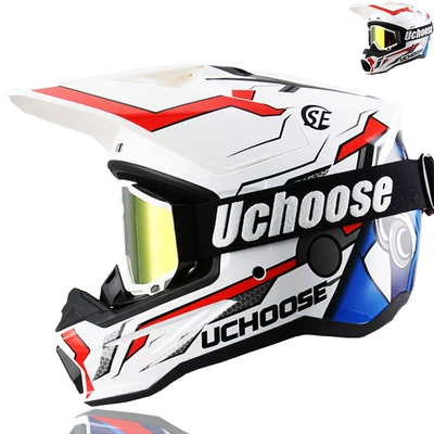Motorcycle Safety Supplies — Helmet Indoor Go-Kart Helmet - mecha-red-02-goggles-xs